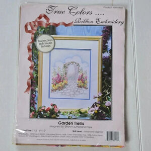 Vtg Ribbon Embroidery  Kit